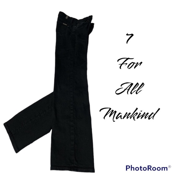 7 For All Mankind Denim - 7 For All Mankind Straight Leg Jean. Women's Size 28. Black